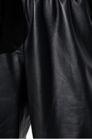 The Mannei ‘Shotts’ leather neutri trousers
