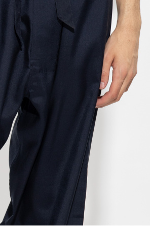 Maison Margiela Wide-legged silk trousers