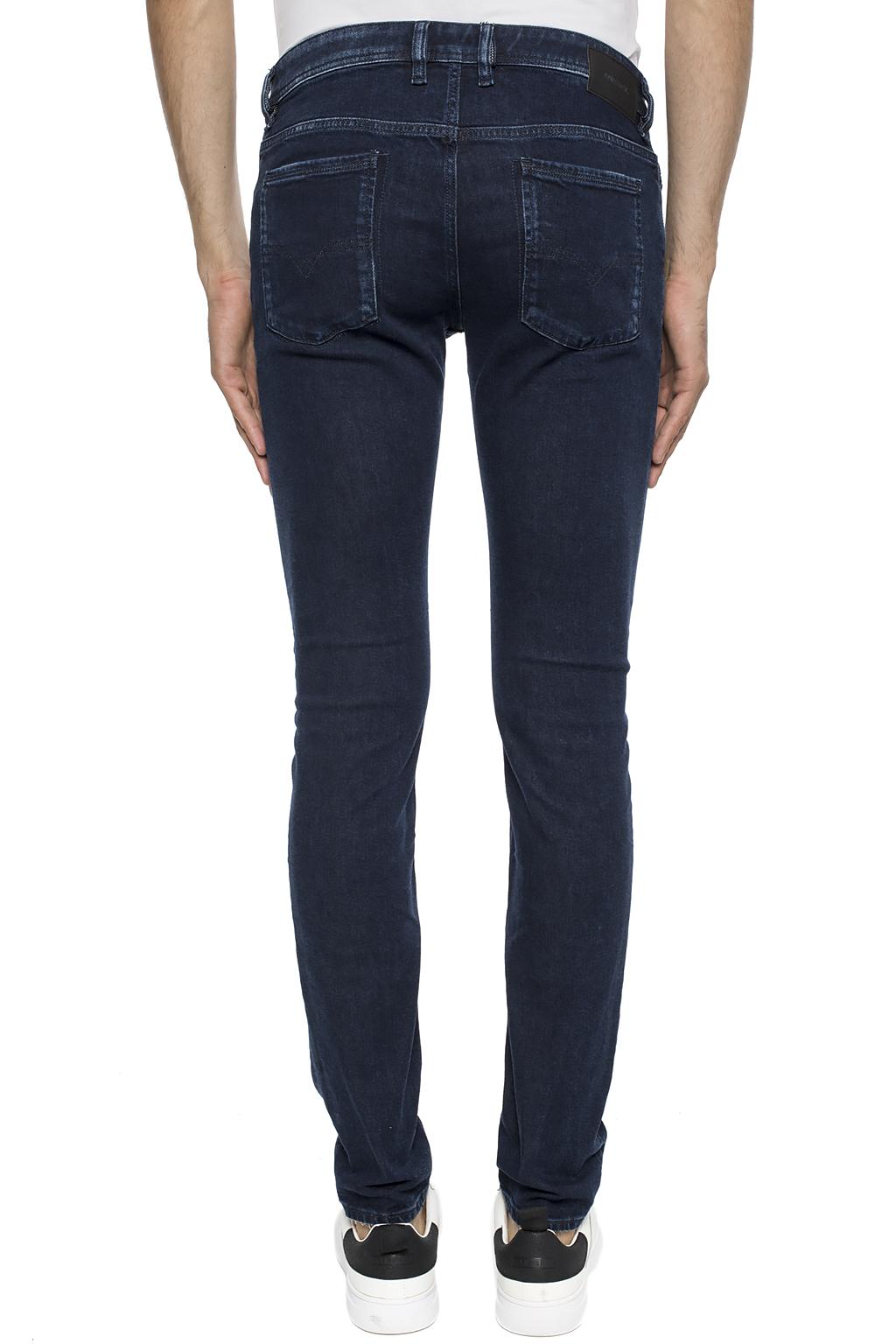 SLEENKER' jeans with a raw finish 