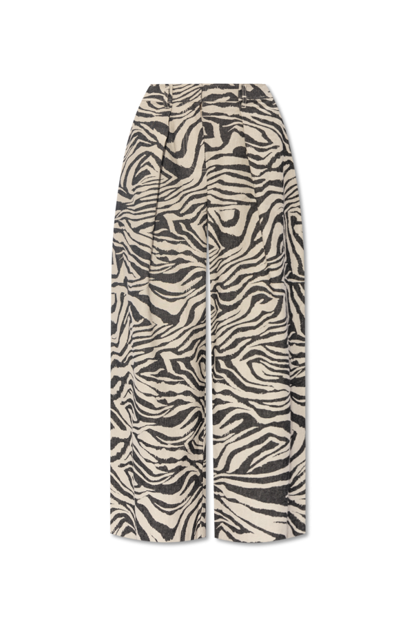 Ulla Johnson 'Cai' trousers with animal print