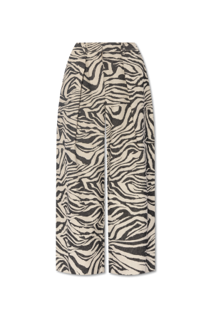 'Cai' trousers with animal print