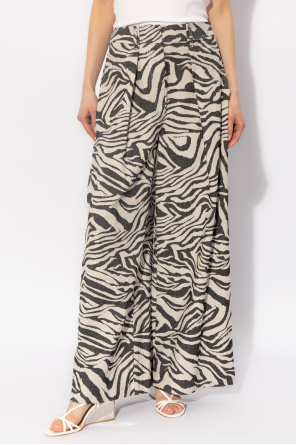 Ulla Johnson 'Cai' trousers with animal print