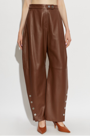 Sportmax Kožené nohavice ‘Cinepresa’