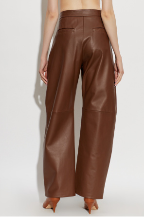 Sportmax Kožené nohavice ‘Cinepresa’