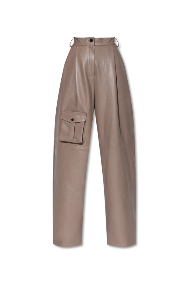 The Mannei ‘Pantin’ leather trousers