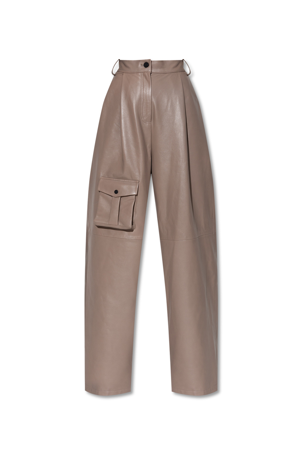 The Mannei ‘Pantin’ leather performance-ready trousers