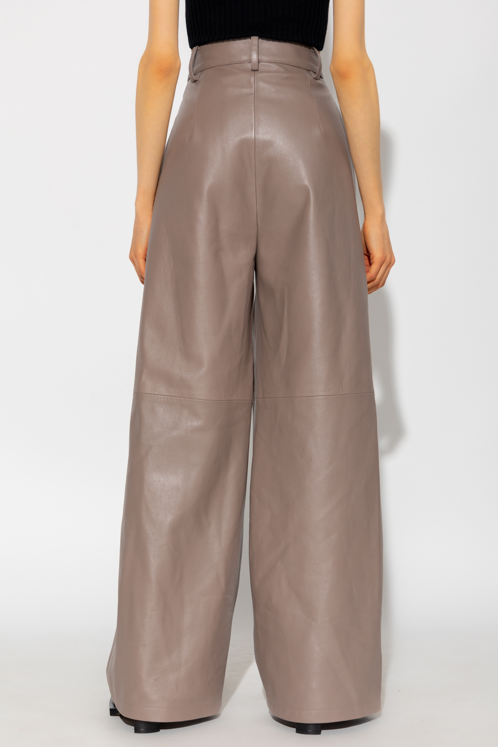 The Mannei ‘Pantin’ leather trousers