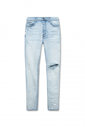 Paint-splattered jeans od Amiri