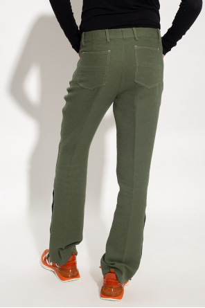 Amiri Flared pleat-front trousers
