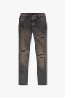 bandana-print wide-leg jeans