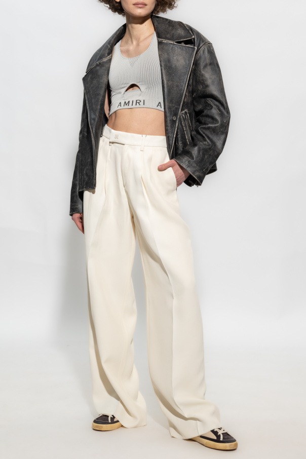 Amiri Trousers past with wide legs