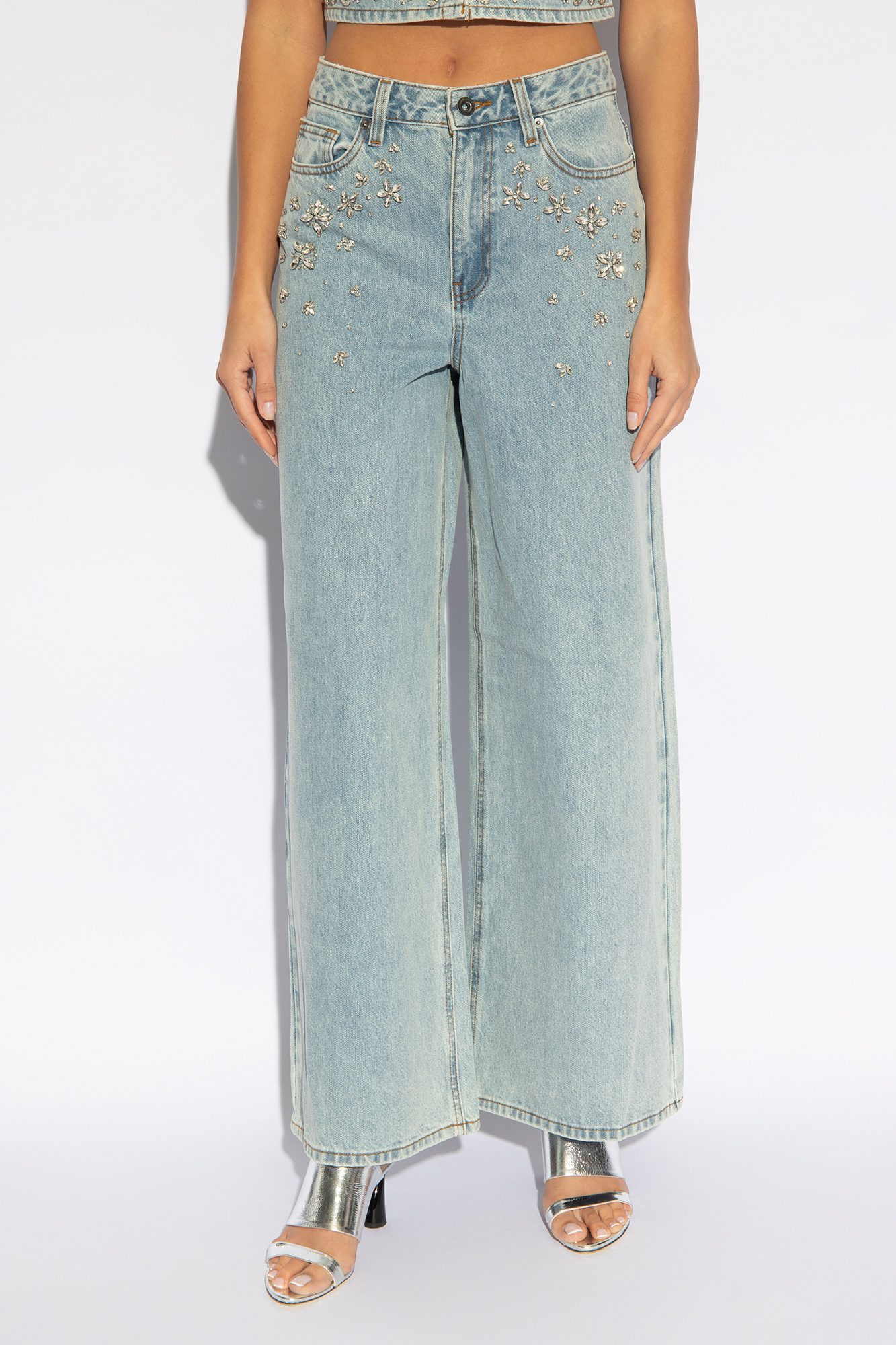 Self Portrait High-waisted jeans