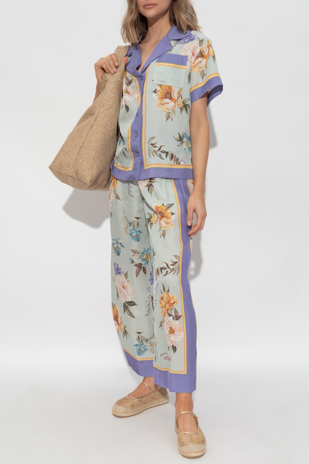 Self-Portrait Floral Patterned Trousers