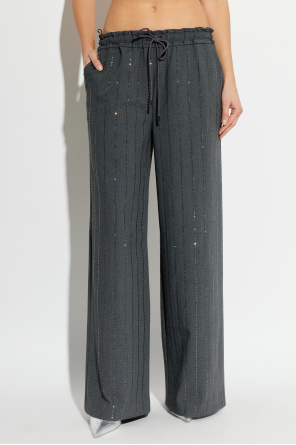 Self-Portrait Trousers with shimmering sequins