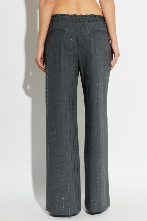 Self-Portrait Trousers with shimmering sequins