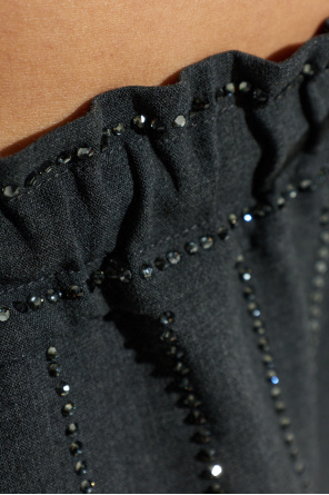 Self-Portrait Trousers with shimmering sequins