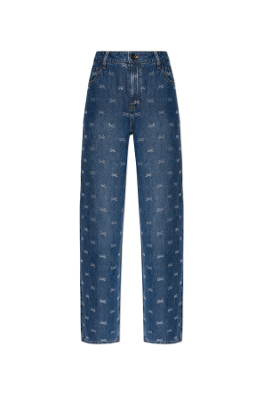 Jeans with shiny sequins