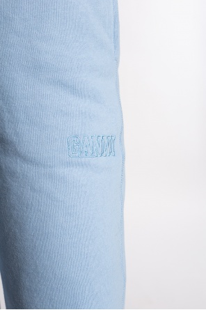Ganni Spodnie dresowe z logo