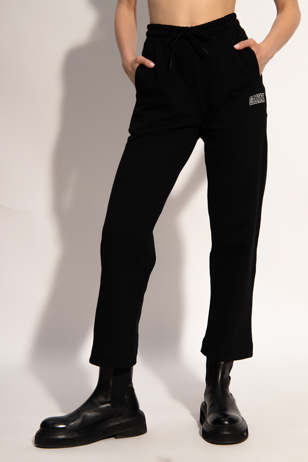 Ganni Sweatpants with logo