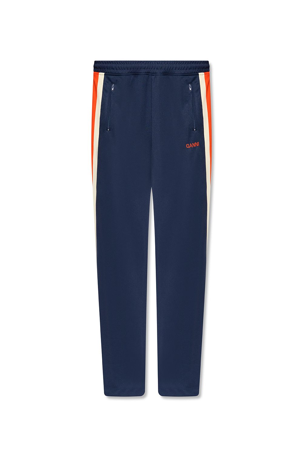 Ganni Logo-embroidered sweatpants