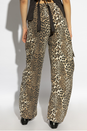 Ganni Animal Print Pants