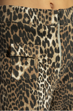 Ganni Animal Print Pants
