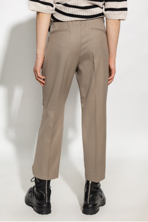 AllSaints ‘Tanar’ pleat-front coated trousers
