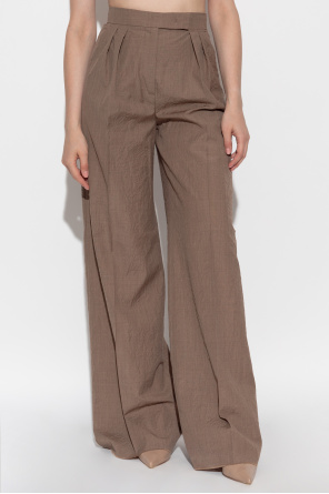 Max Mara Pantalones `Teruel` con efecto arrugado