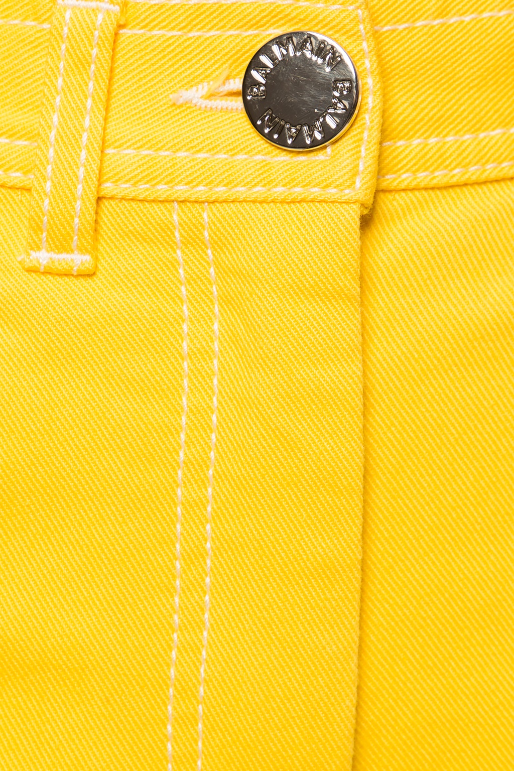 yellow balmain jeans