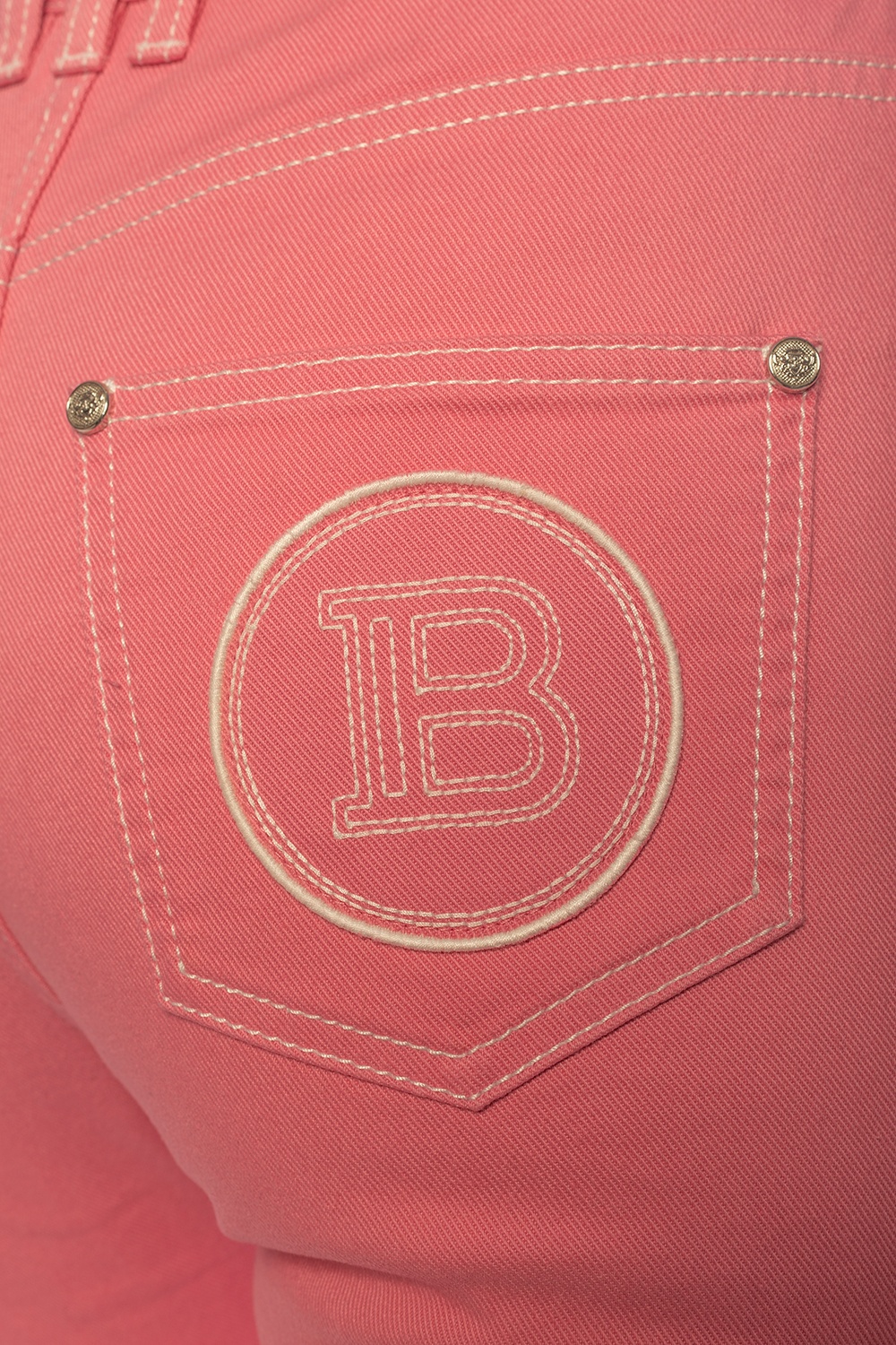 balmain pink jeans