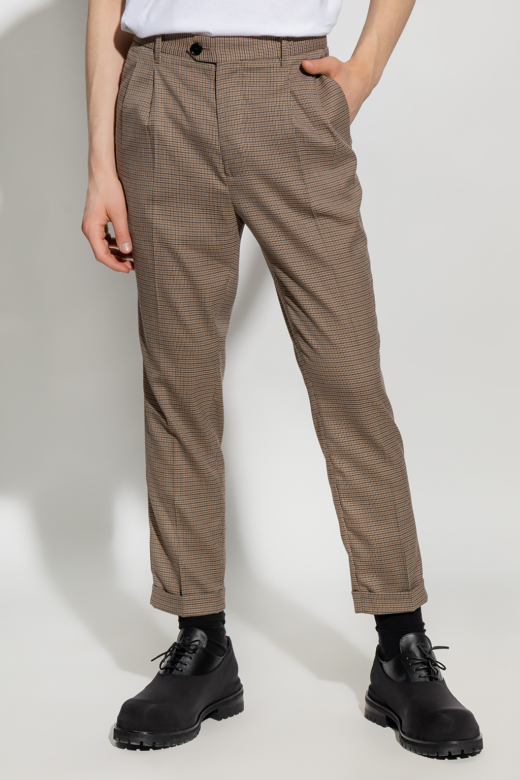 AllSaints ‘Tiber’ pleat-front wide trousers