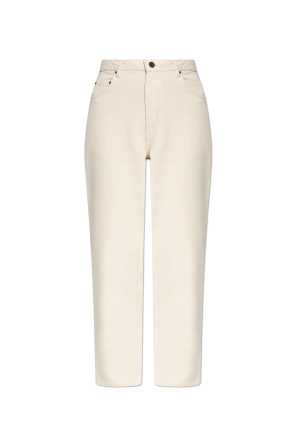High-waisted jeans