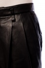 Red Valentino BLACK High-waisted leather trousers