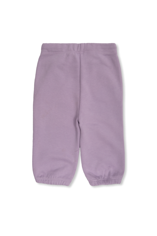 Stella McCartney Kids seashell-print cotton track pants - Purple