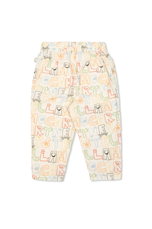 Stella McCartney Kids Pantalones de algodón con estampado