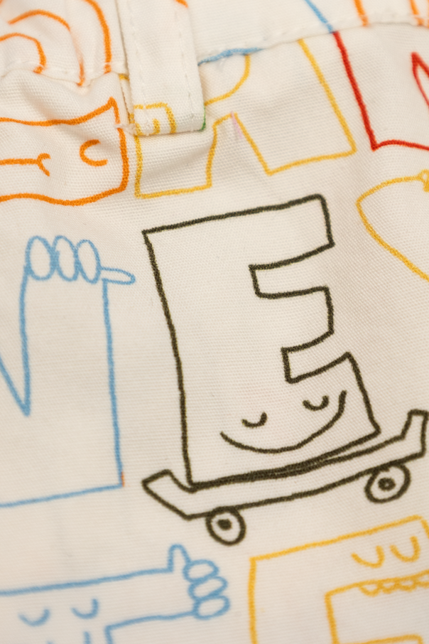 Stella McCartney Kids Pantalones de algodón con estampado