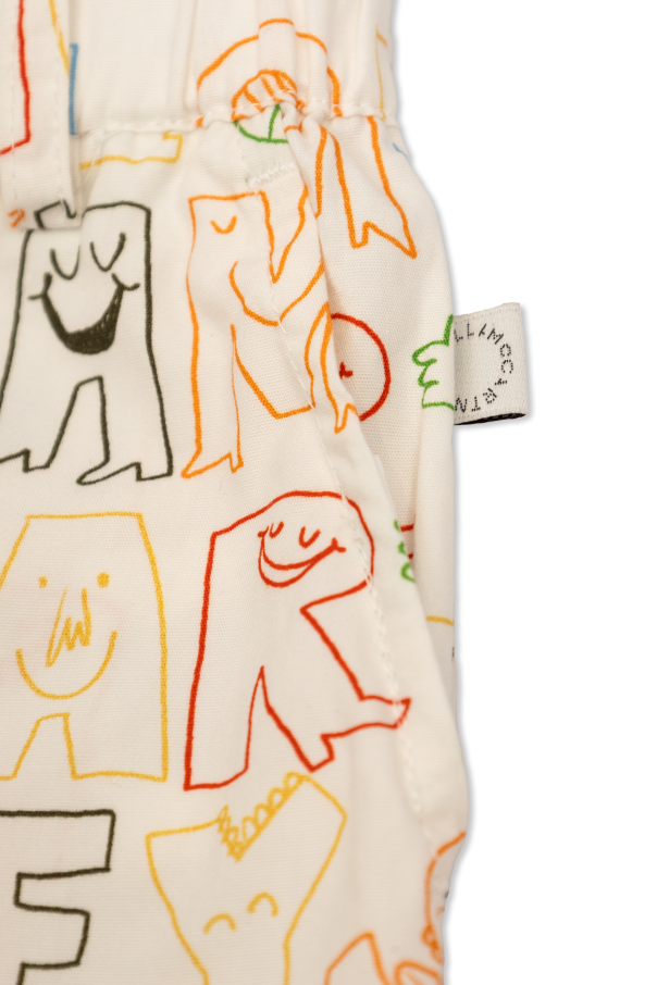 Stella McCartney Kids Pantalones de algodón con estampado