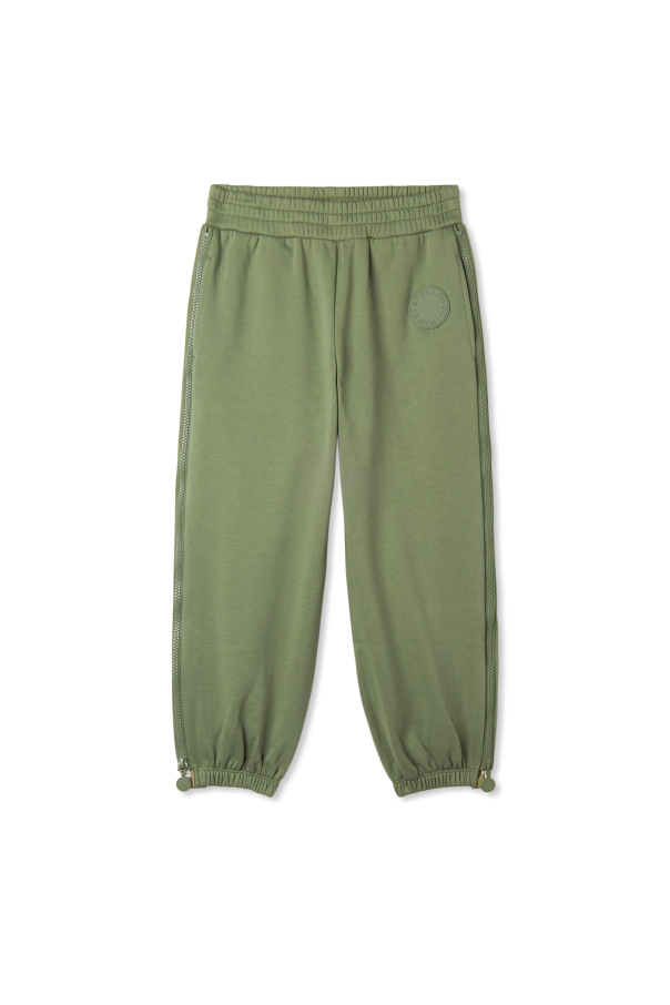 Sweatpants with sewn-in zippers in the legs od Stella McCartney Kids