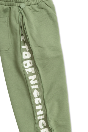 Stella McCartney Kids Pantalones deportivos con cremallera incorporada en las perneras