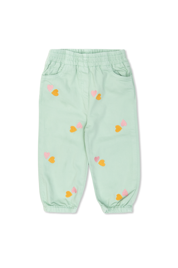 Trousers with heart pattern od Stella McCartney Kids