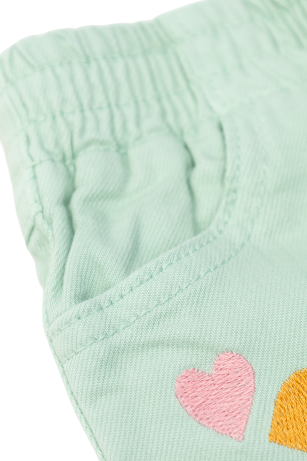 Stella McCartney Kids Trousers with heart pattern