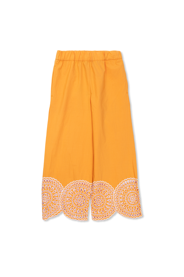 Trousers with openwork trim od Stella McCartney Kids