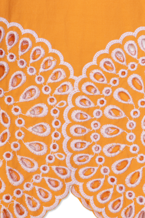 Stella McCartney Kids Trousers with openwork trim