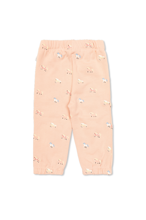 Stella McCartney Kids Sweatpants with colorful embroidery