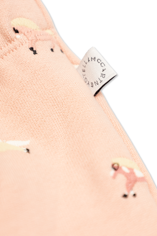 Stella McCartney Kids Sweatpants with colorful embroidery