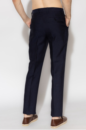 Etro Linen pleat-front Hype trousers