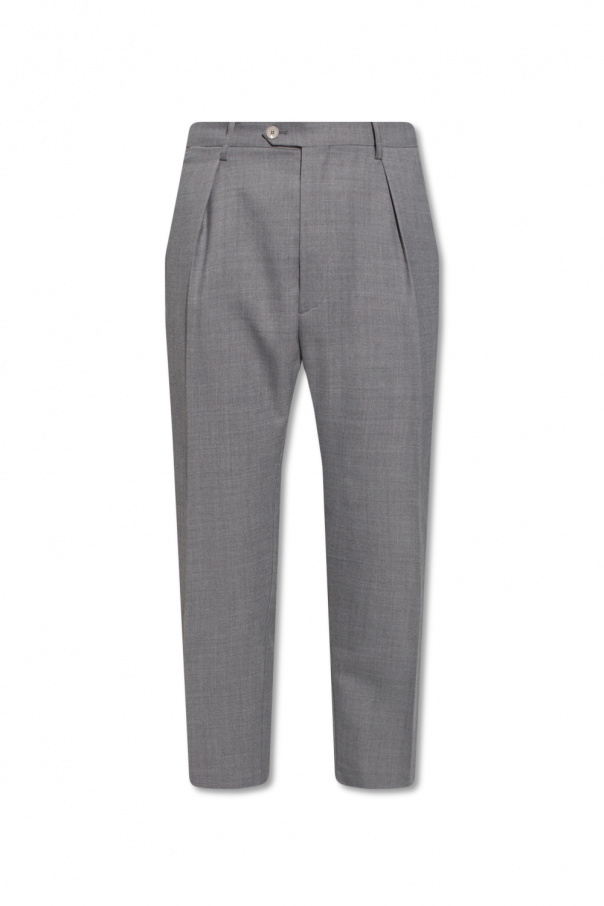 Etro Pleat-front printed trousers
