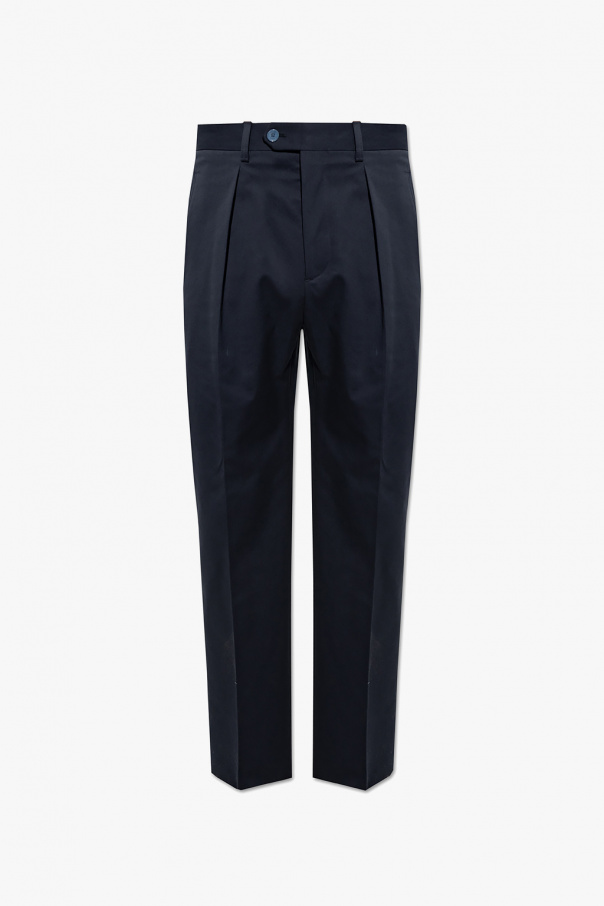 Etro Pleat-front trousers with side stripes