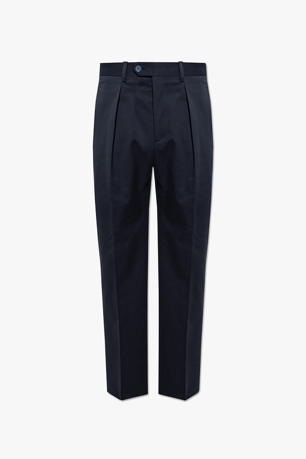 Etro Pleat-scuba trousers with side stripes