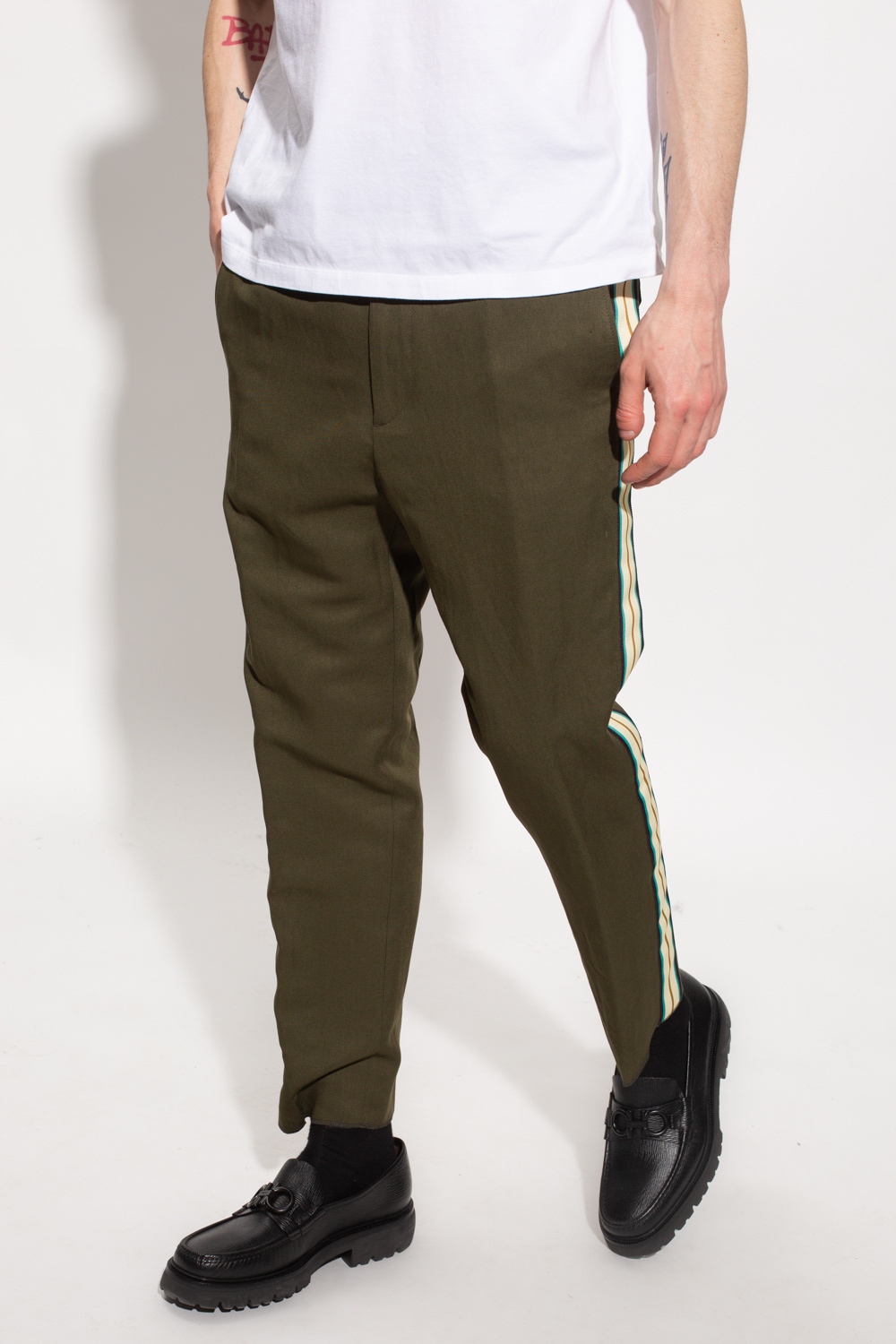 Etro Side-stripe trousers